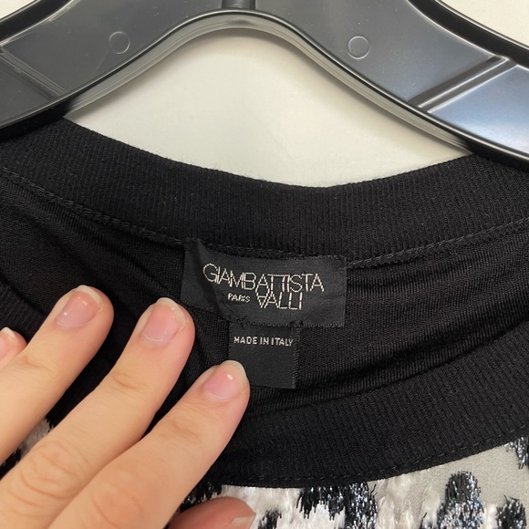 GIAMBATTISTA VALLI ITALY SILK  ANIMAL PRINT TOP TANK BLOUSE SZ S/ 42 - Picture 2 of 8